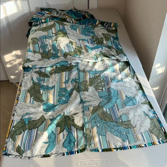 NWT Apt. 9 Striped Floral Maxi Dress - Green and Blue Size Small - Picture 11 of 15